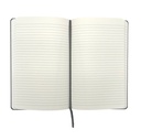 Moleskine notebook lined Slate Grey with logo