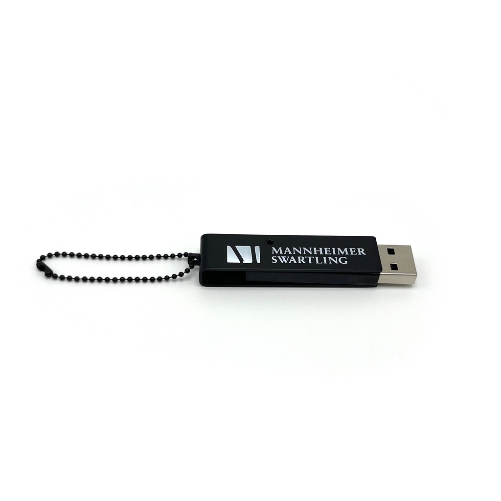 USB minne 32GB MSA vit logo och kedja 100 st/fp