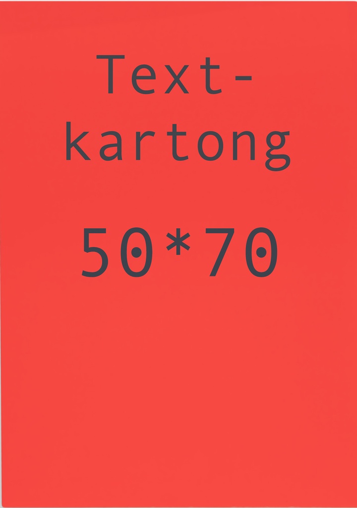 Kartong 50x70cm fl.röd  10/fp