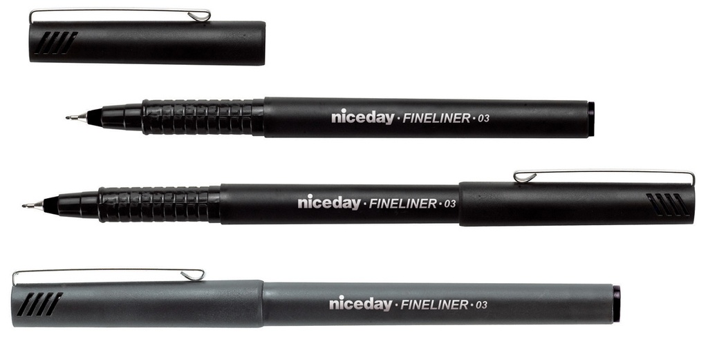 Fiberpenna Niceday fine svart