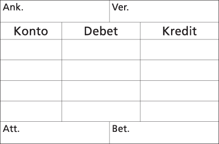 Stämpel kontering 60x40mm