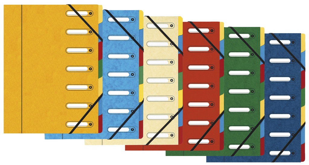 Sorteringsmapp papp 7-fack