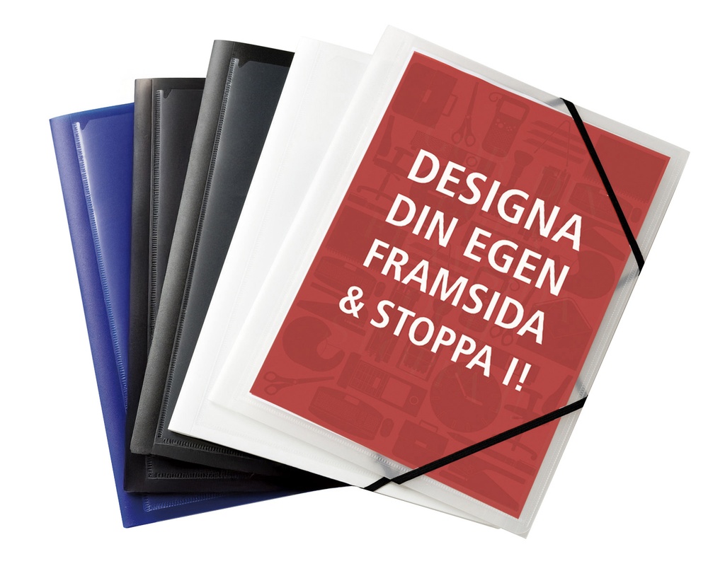 Snoddmapp PP Ficka A4 3-kl vit