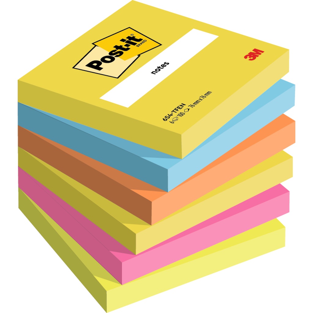 Post-it 76x76mm Energy 6/fp