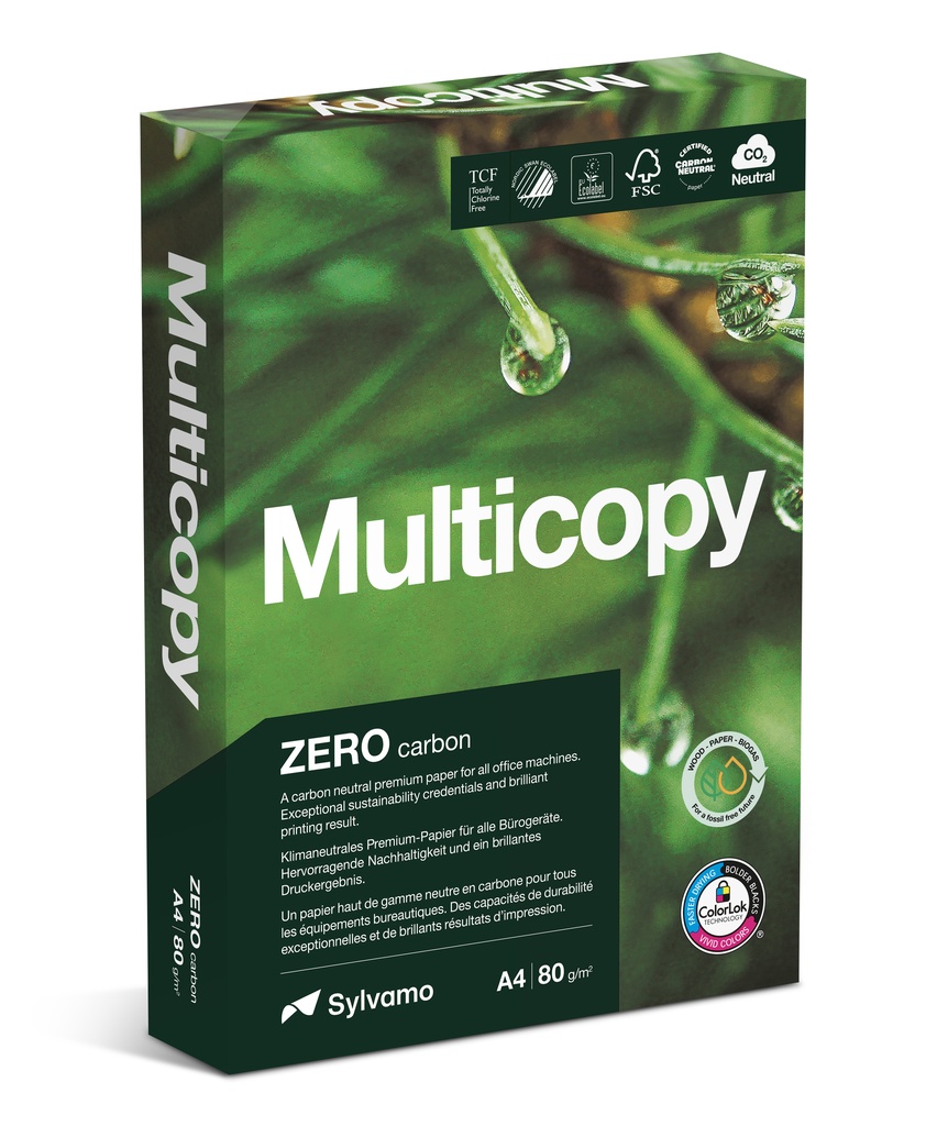 Kopieringspapper Multicopy Zero A4 80g 500/fp