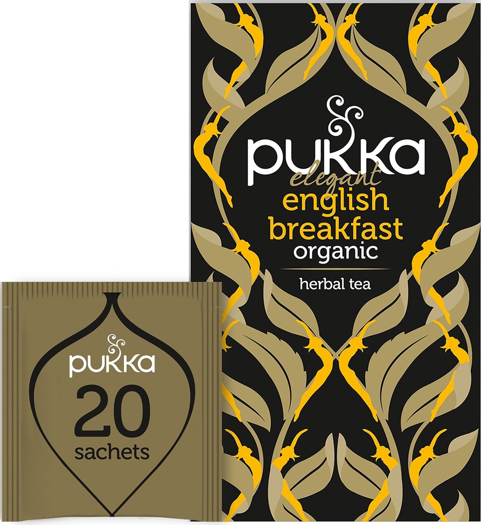 Te Pukka svart Elegant Eng