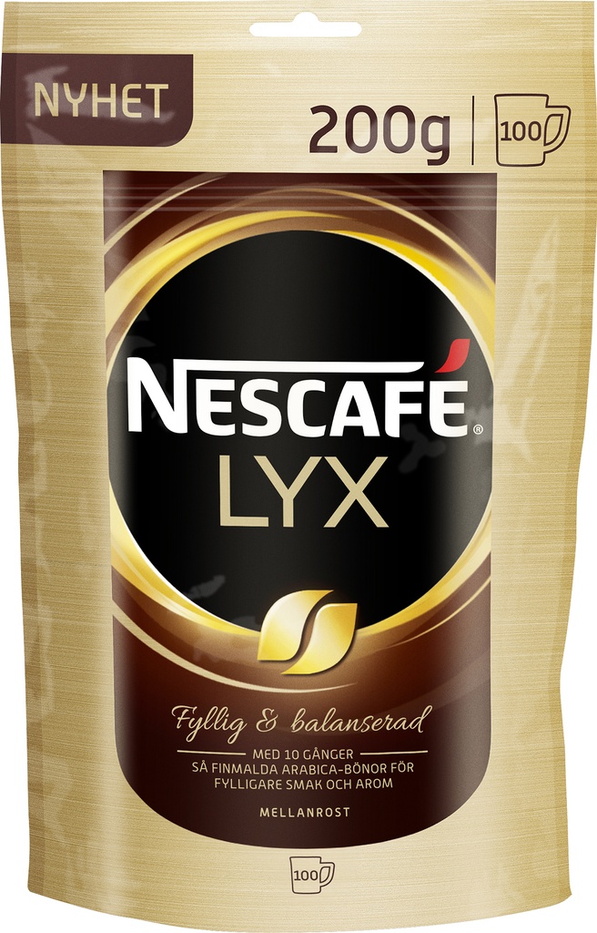 Kaffe Nescafé Lyx refill 200g