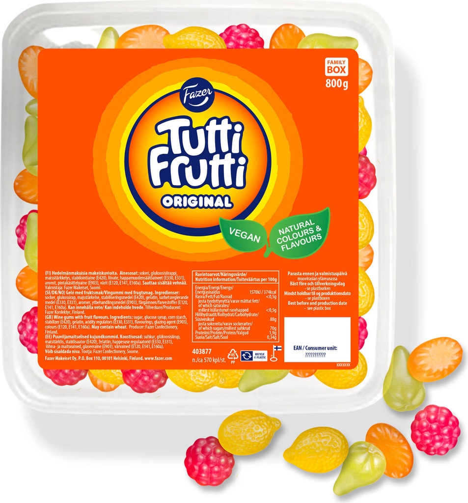 Tutti Frutti Box 800g