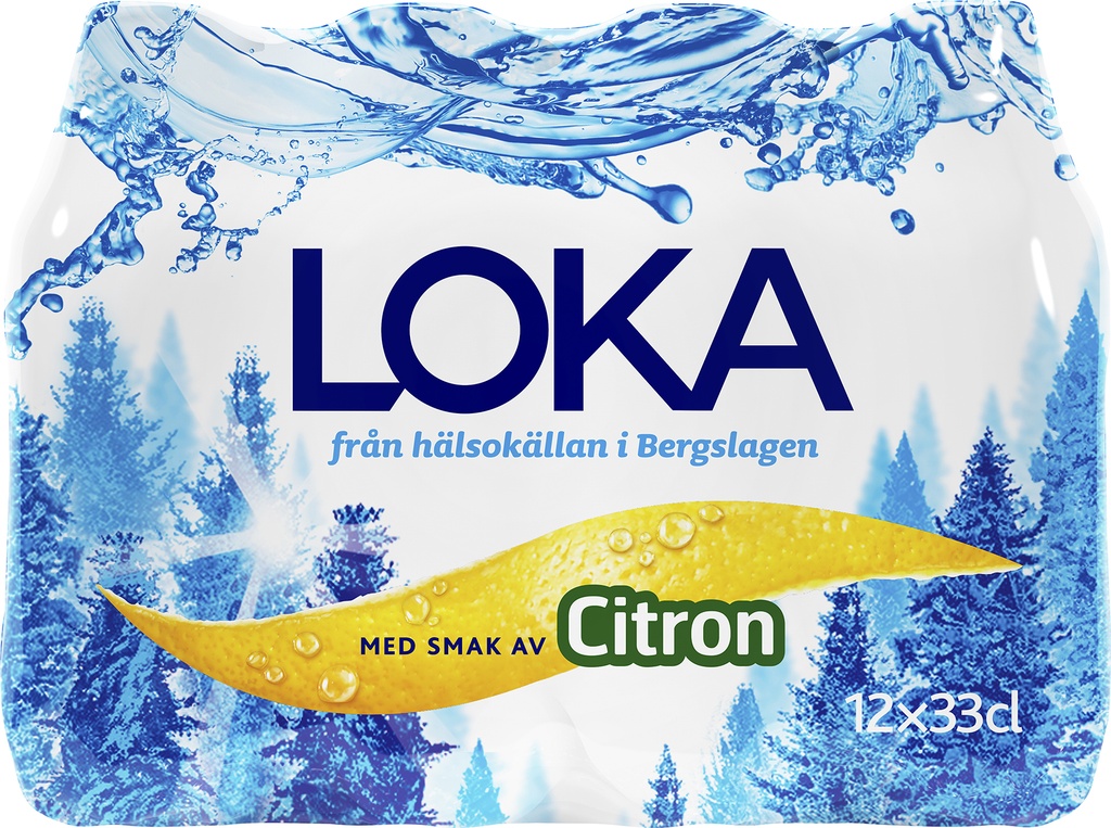 Loka citron PET 33cl 12pack in