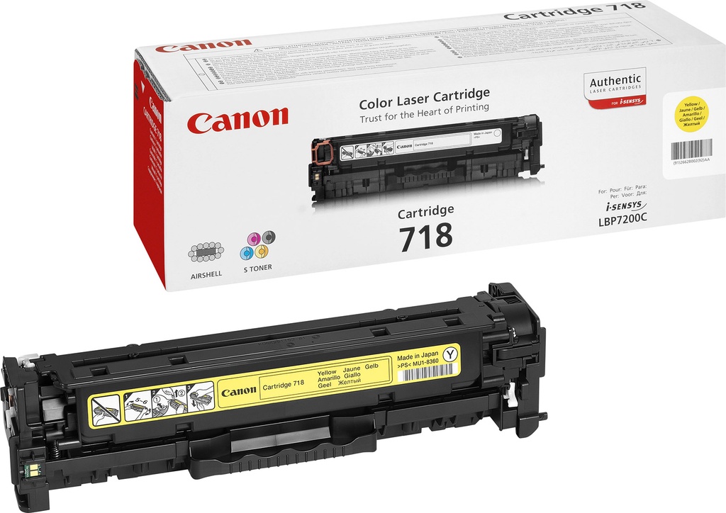 Toner Canon 718Y 2,9k gul