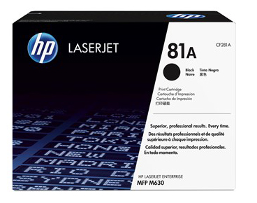 Toner HP 81A CF281A svart