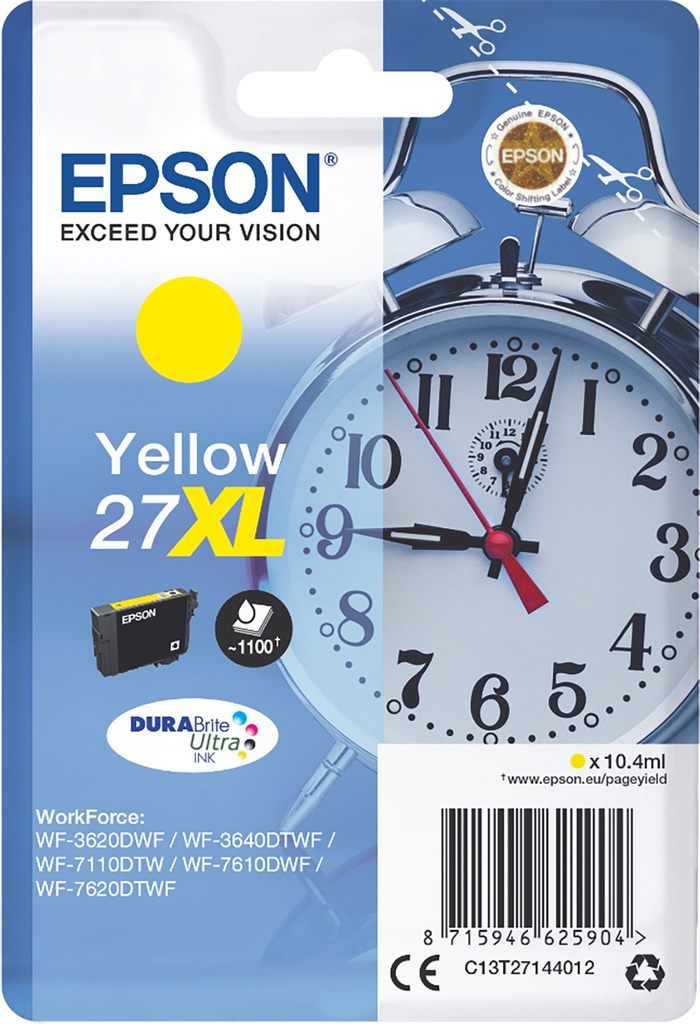 Bläck Epson 27XL gul