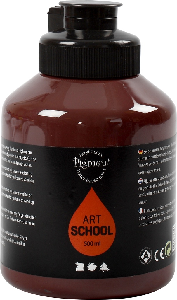 Akrylfärg Pigment 500ml brun