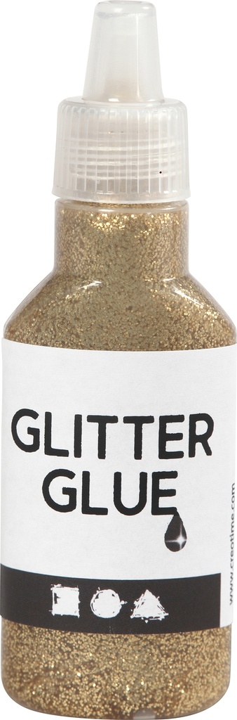 Glitterlim 25ml guld