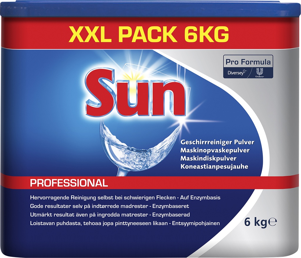 Sun Professionell Maskindisk pulver 6kg