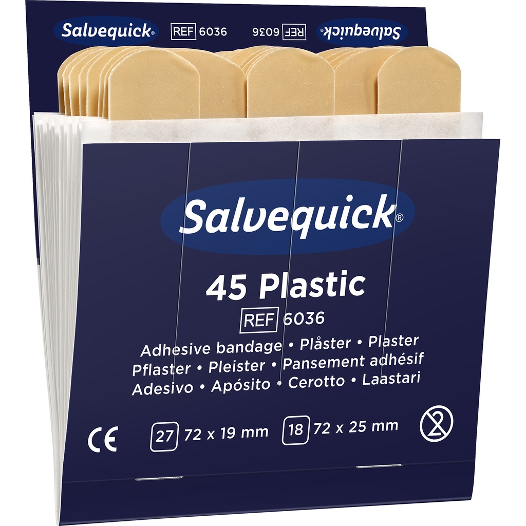 Plåsterrefill 6036 plast 6x45fp