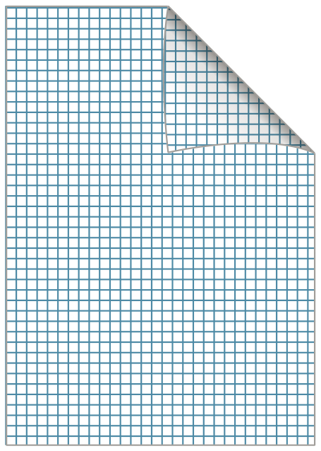 Räknehäfte A5 5x5 mm rutat blå