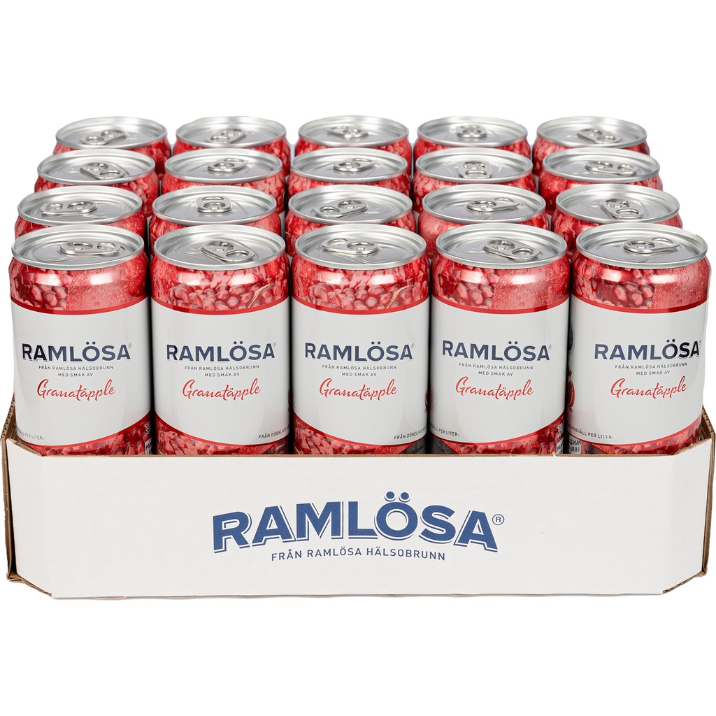 Ramlösa Granatäpple 33cl Burk SLEEK 20 burk/fp