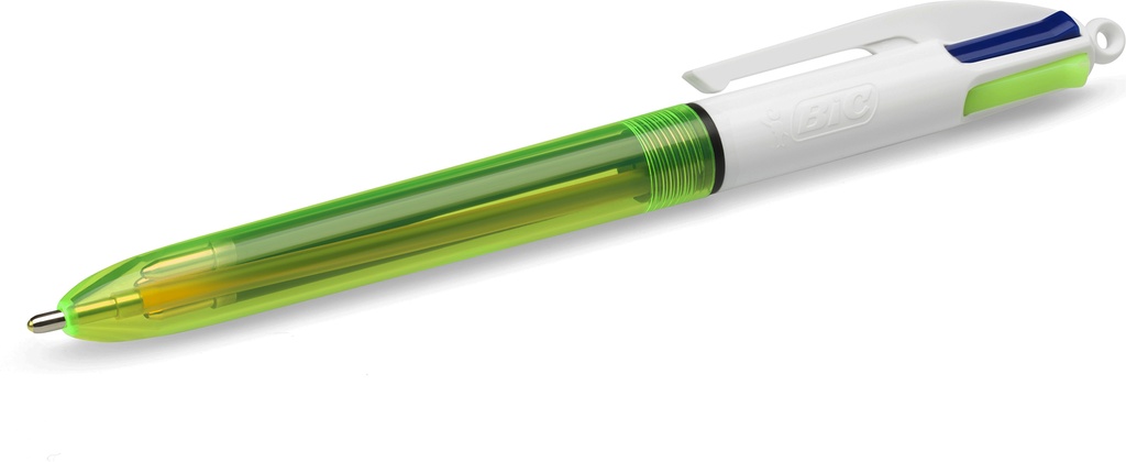 Kulpenna Bic Grip Fluo 4-färg