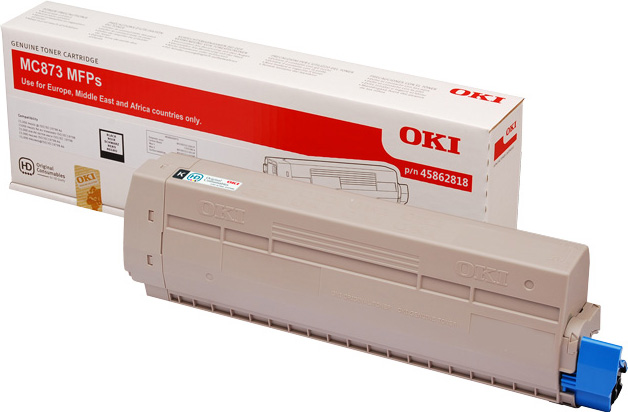 Toner OKI MC873 Svart