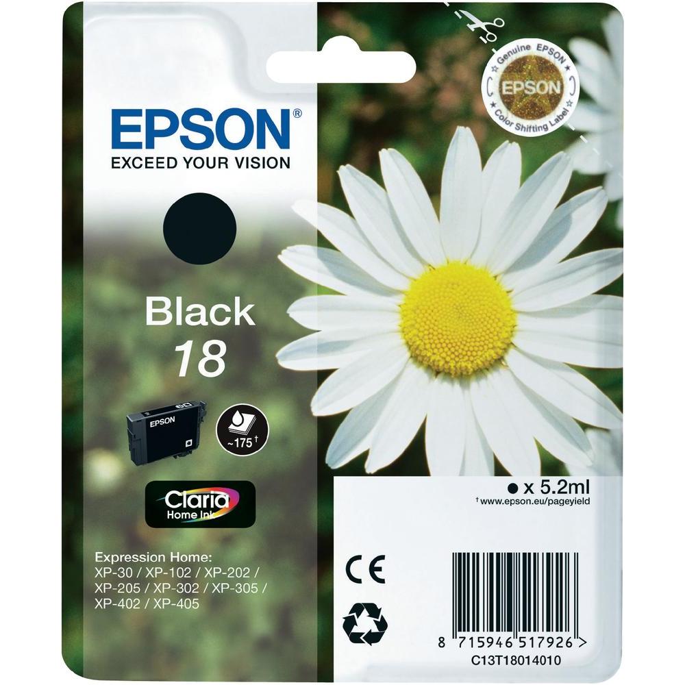 Bläck Epson T1801 Svart