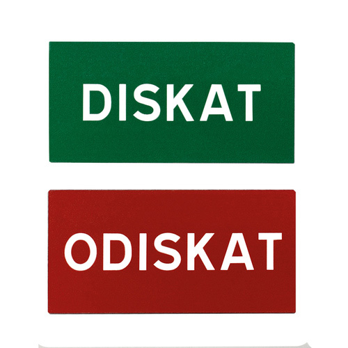 Magnetskylt Diskat/Odiskat