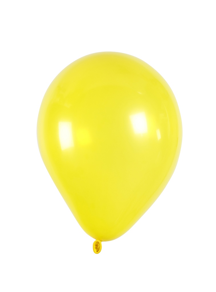 Ballonger rund 23cm gul 10/fp