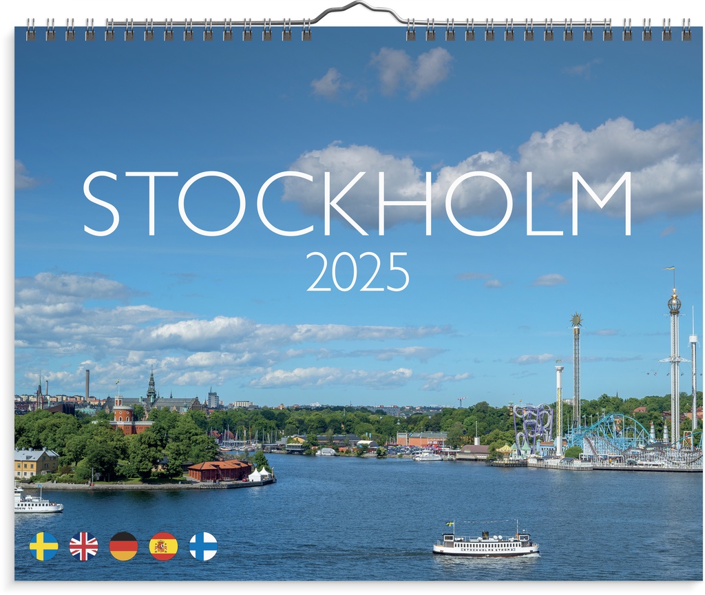 Väggkalender Stockholm 2025