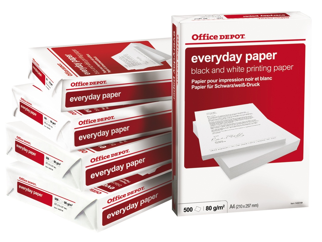 Papper Everyday A4 Hålat 500 ark/fp