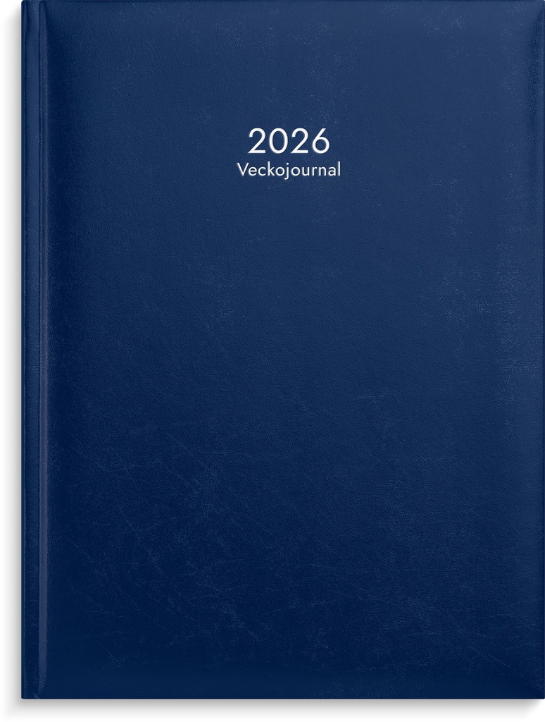 Veckojournal 2026 blå