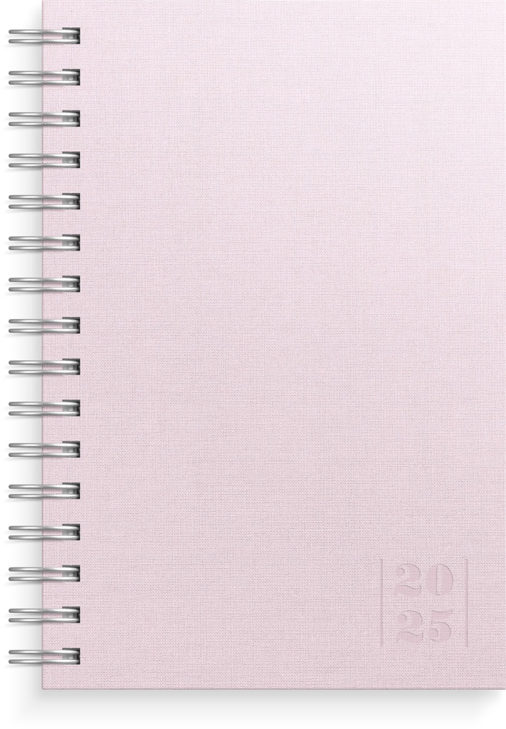 Kalender 2025 Dagbok Rosa