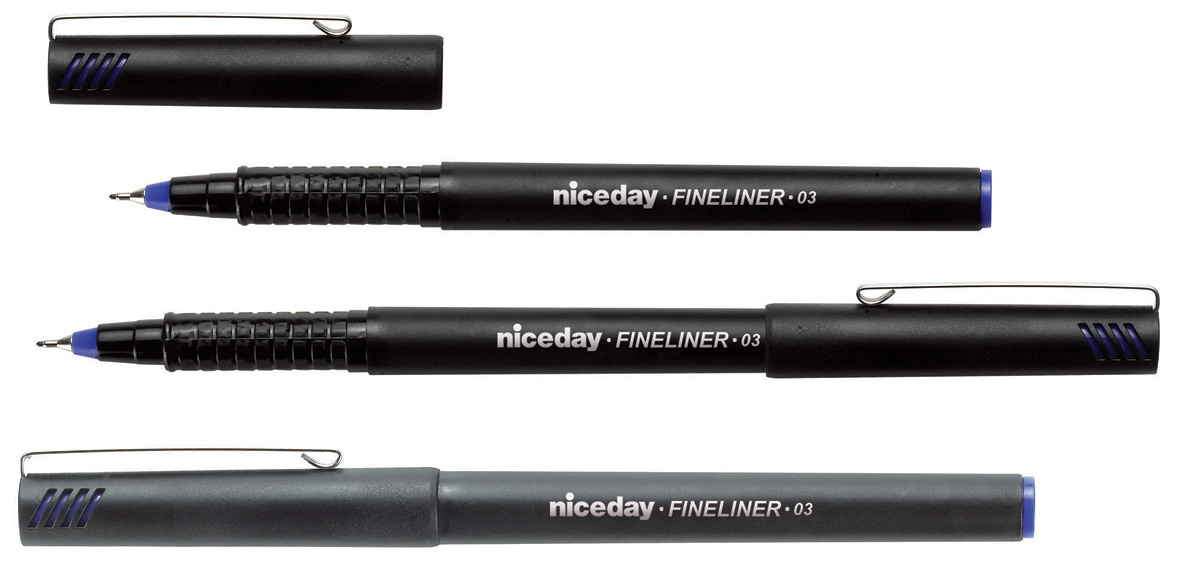 [2218051] Fiberpenna Niceday fine blå