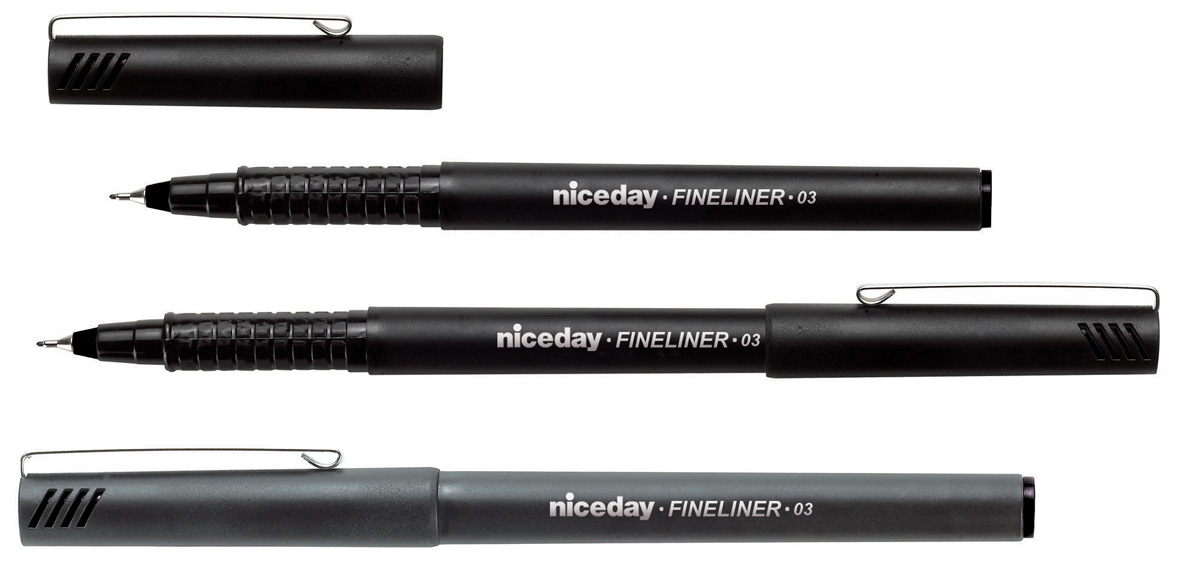 [2218054] Fiberpenna Niceday fine svart