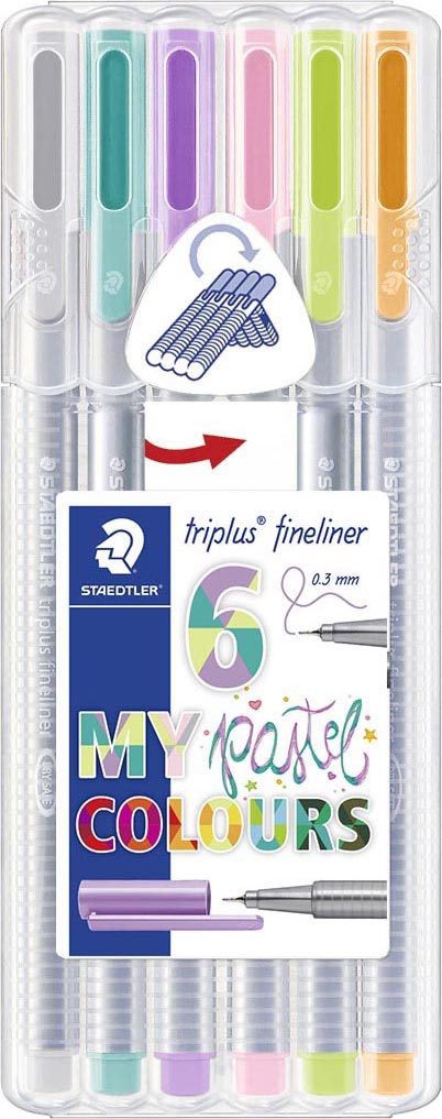 [2209671] Fiberpenna Staedtler Pastel 6f