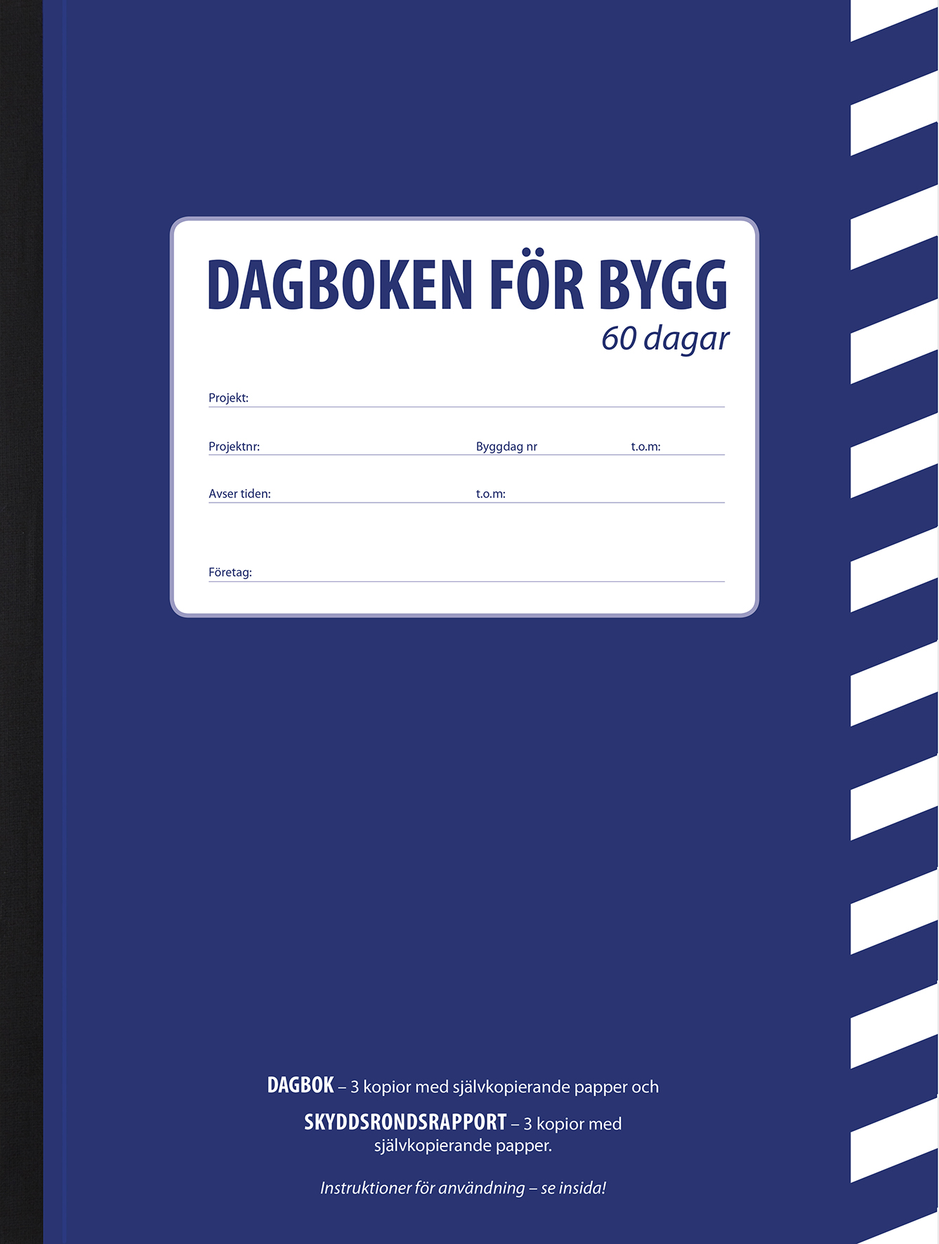 [2610100] Byggdagbok A4 60 dagars