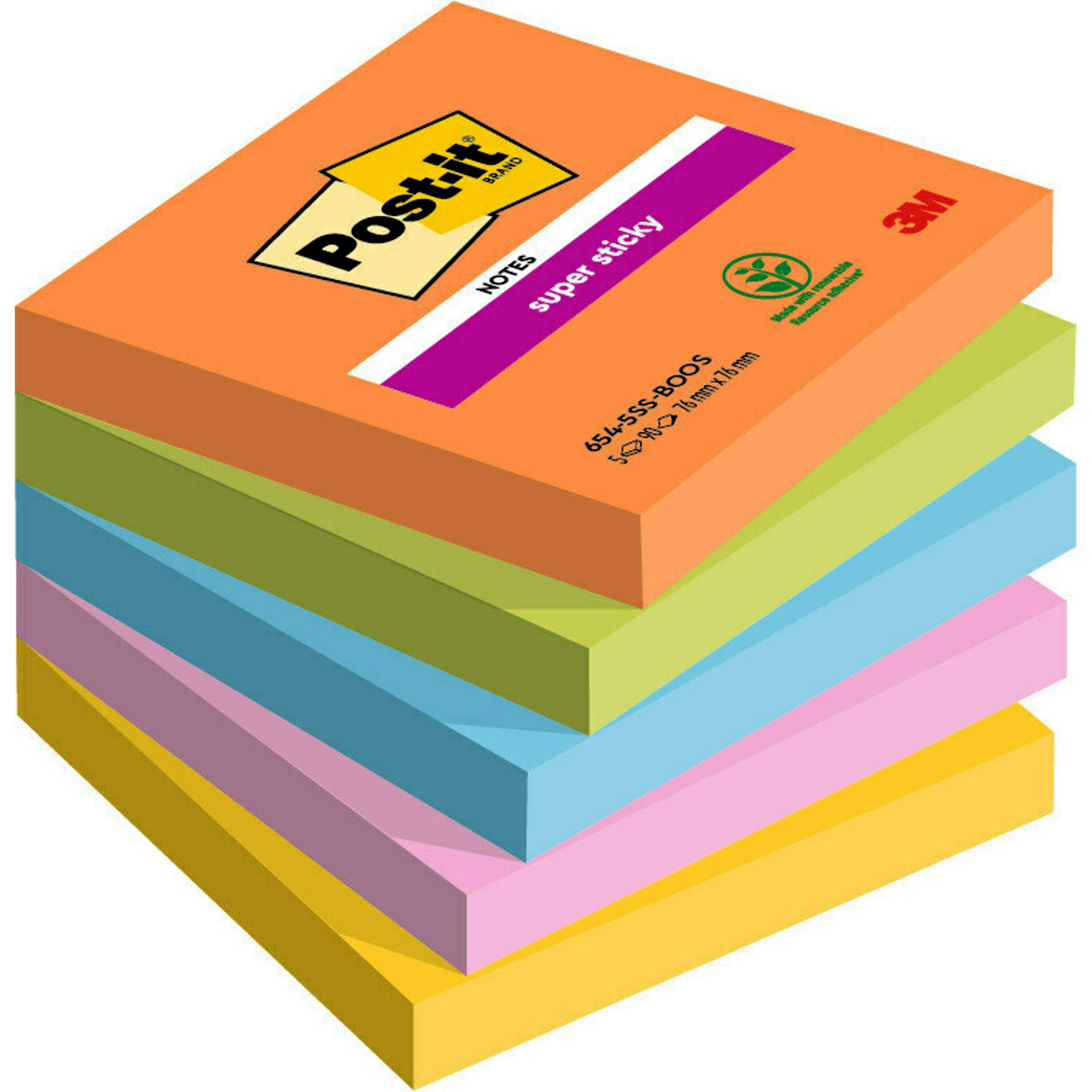 [2631820] Post-it SS Boost 76x76 5/fp