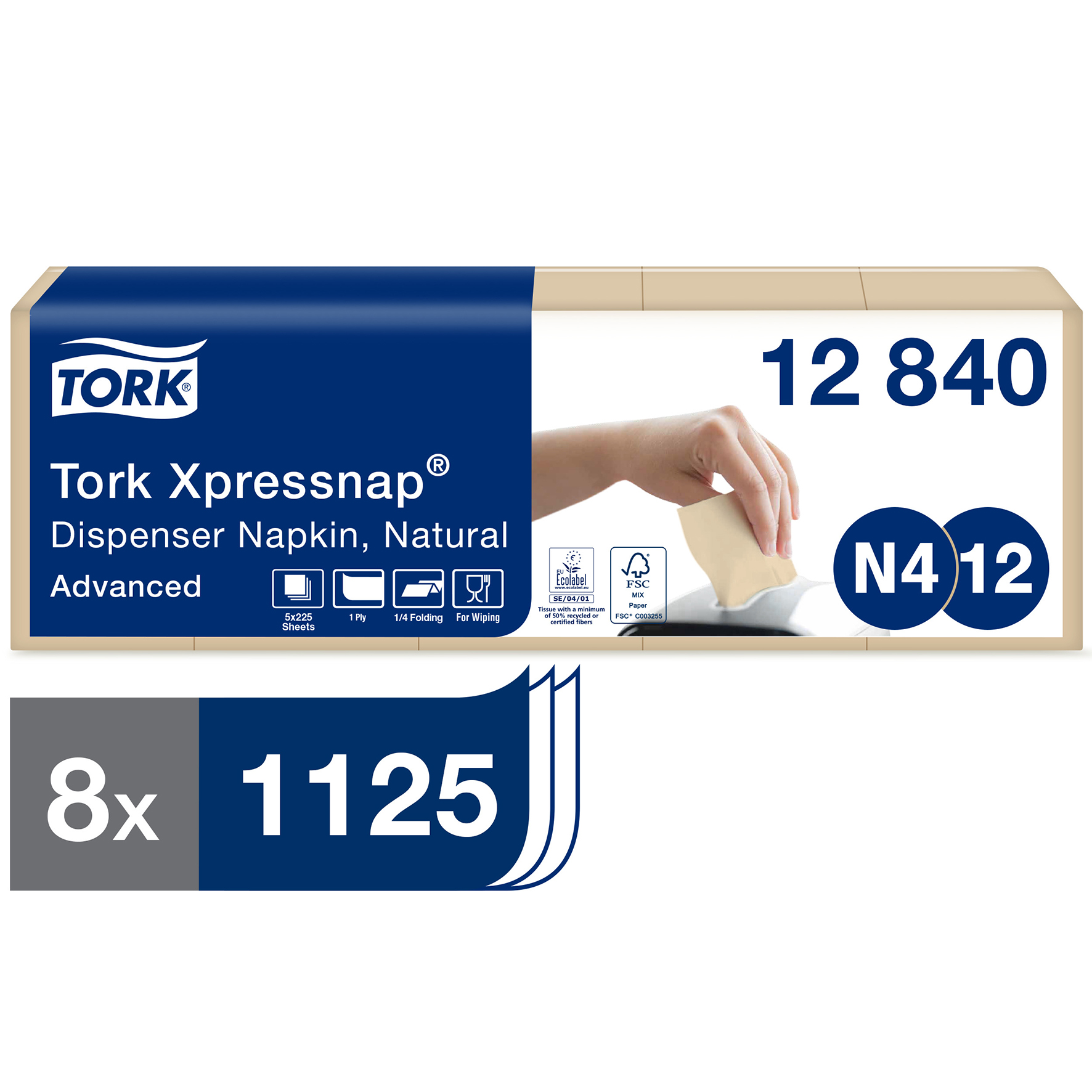 [8551673] Tork Xpressnap natur disprs.