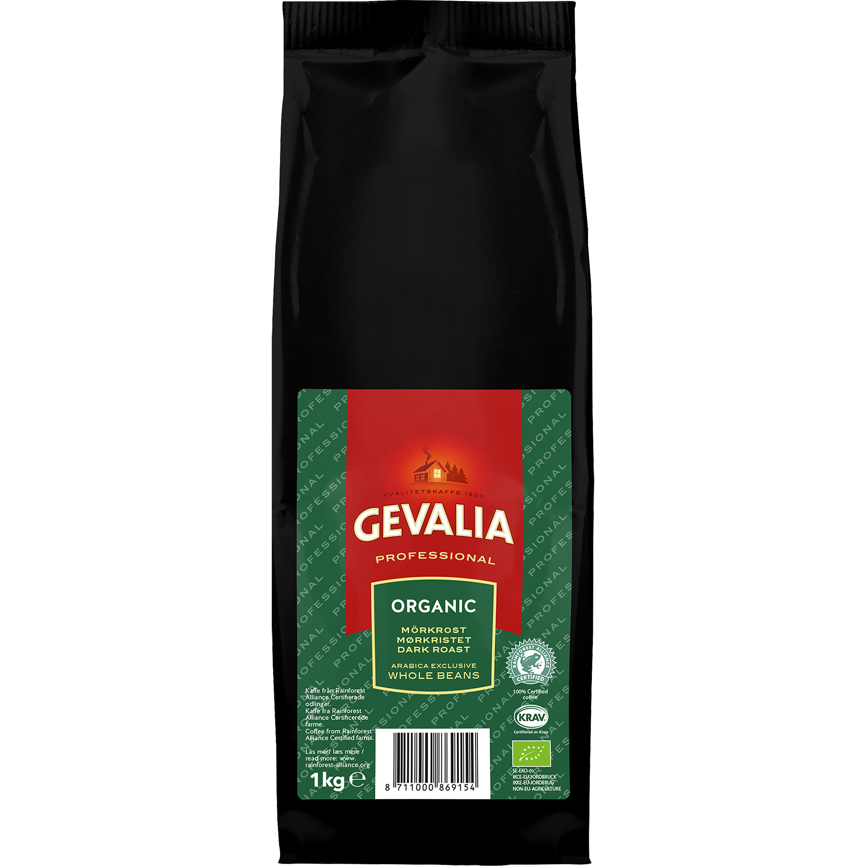 [8550017] Kaffe Gevalia pr mörk 1kg eko