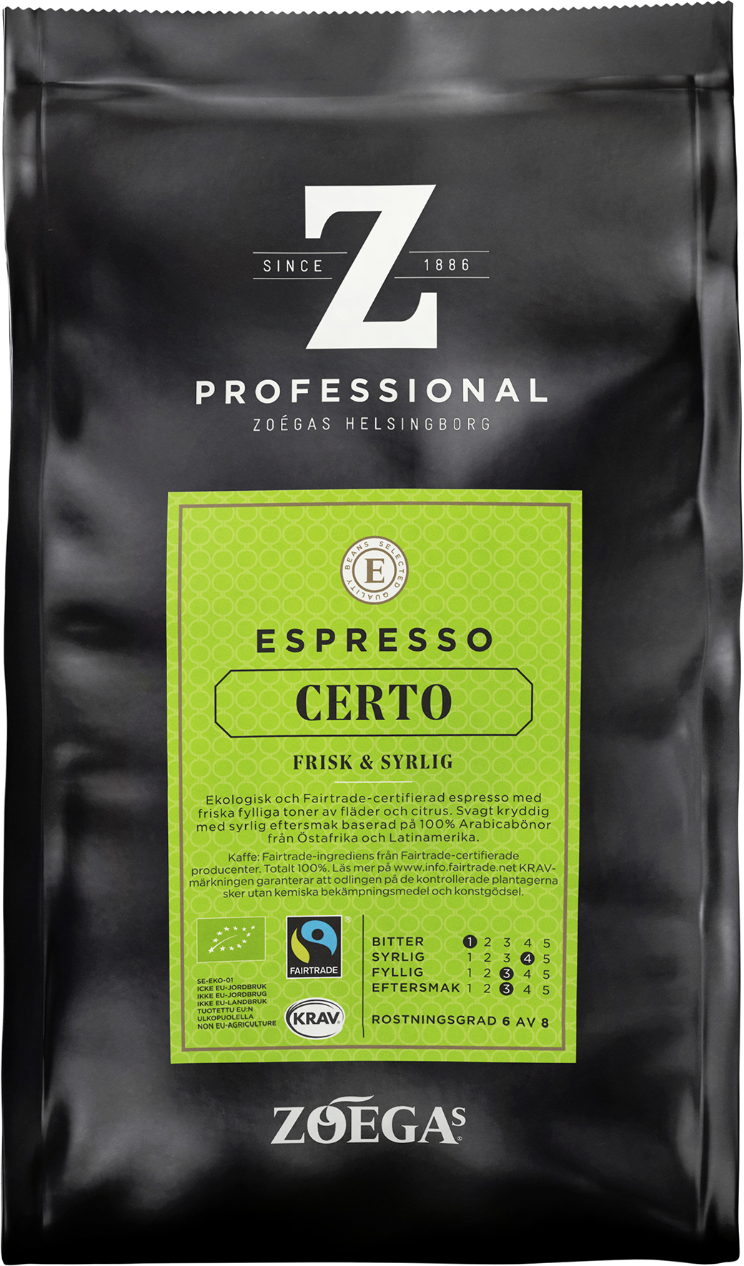 [8551301] Kaffe Zoégas Esp Certo 500gEko