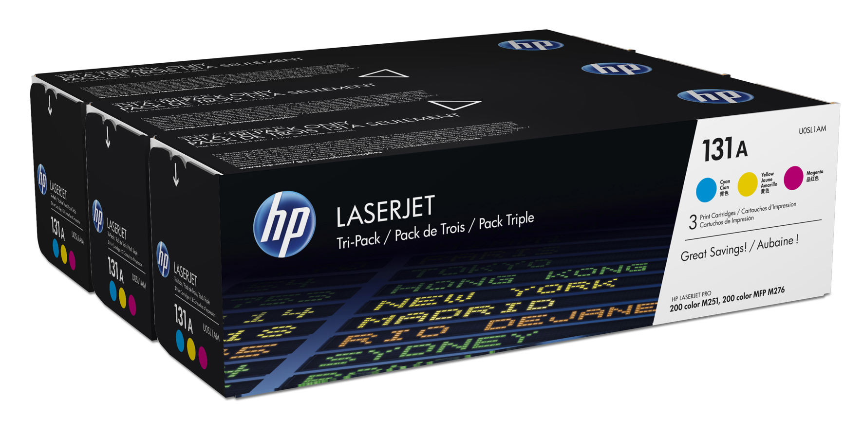 [2245467] Toner HP 131A C/M/Y 3-pack