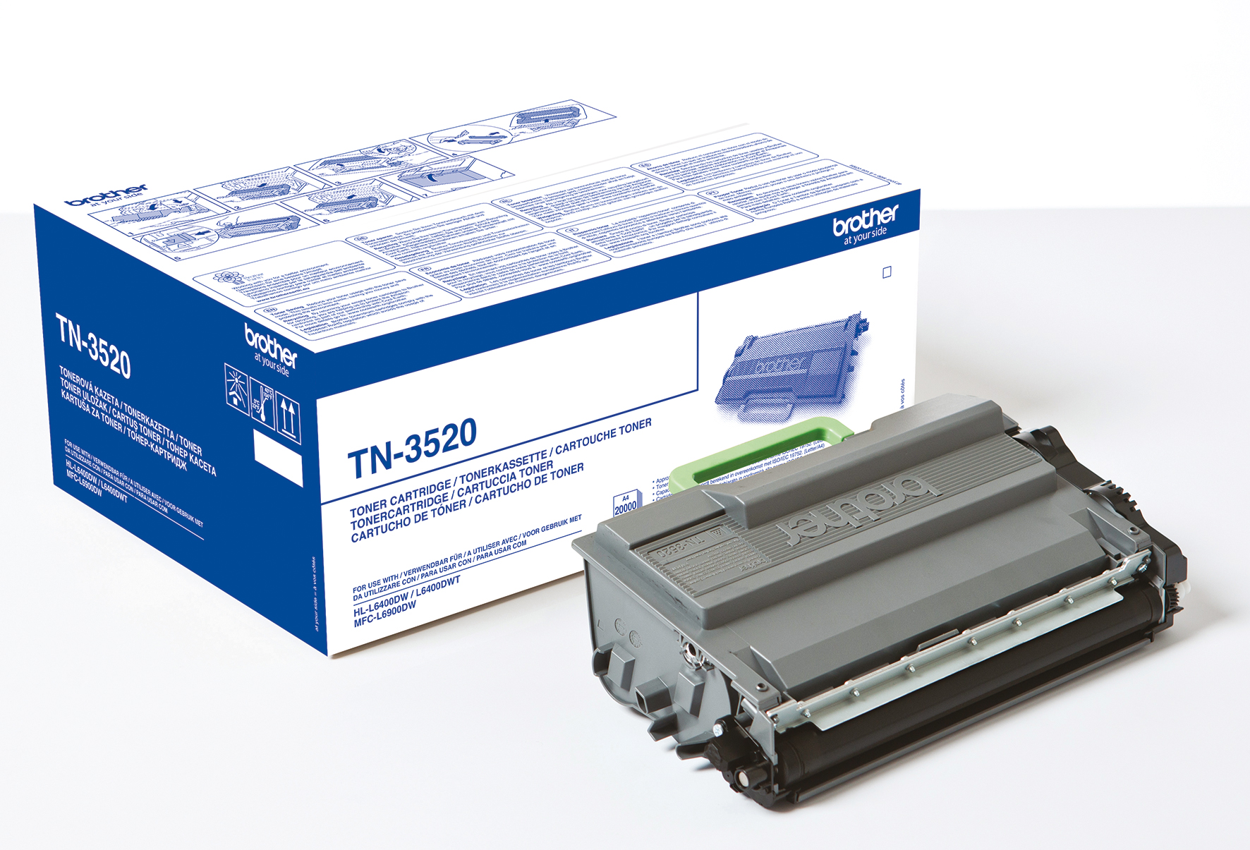 [2245718] Toner Brother TN3520 svart 20k