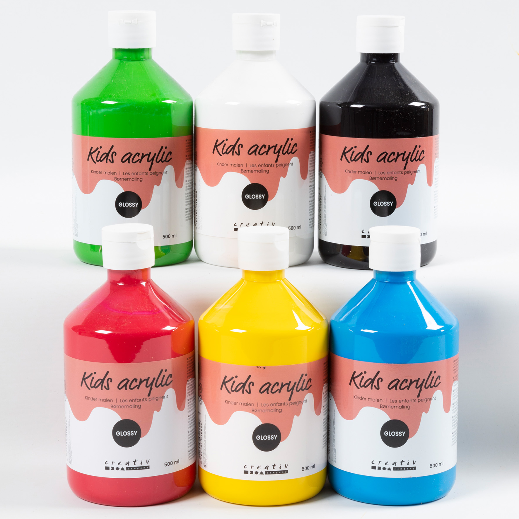 [8100291] Akrylfärg blank 500ml mix 6/fp