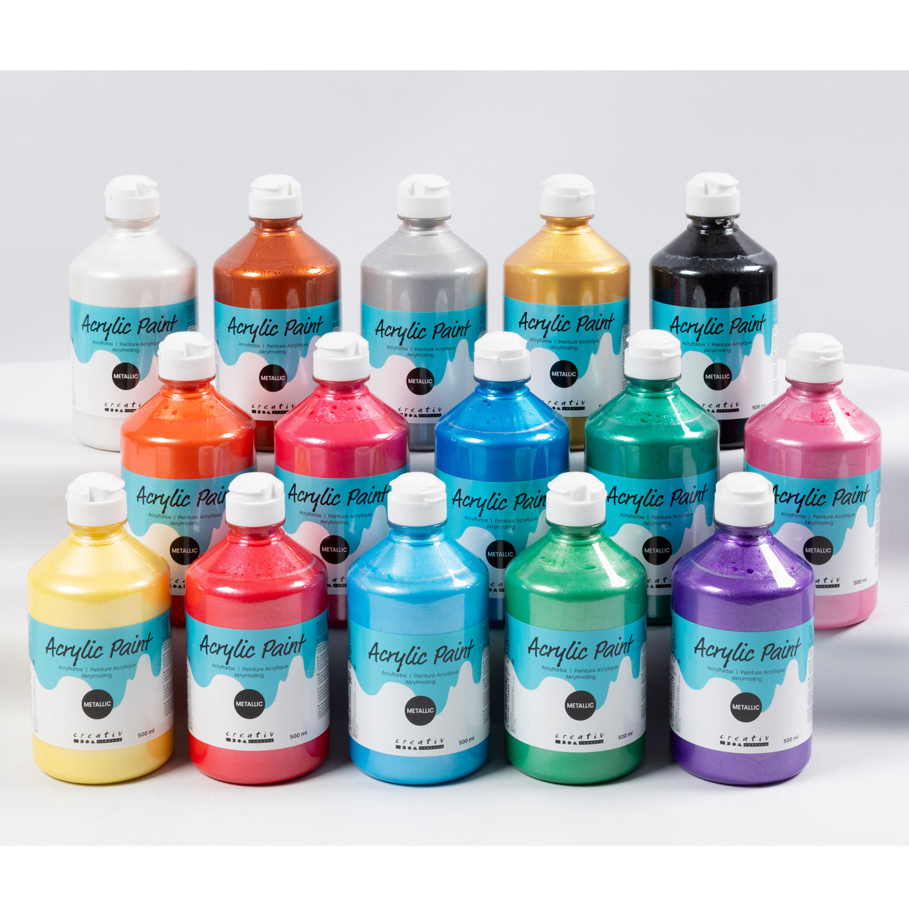 [8100316] Akrylfärg metallic 500ml 15/fp