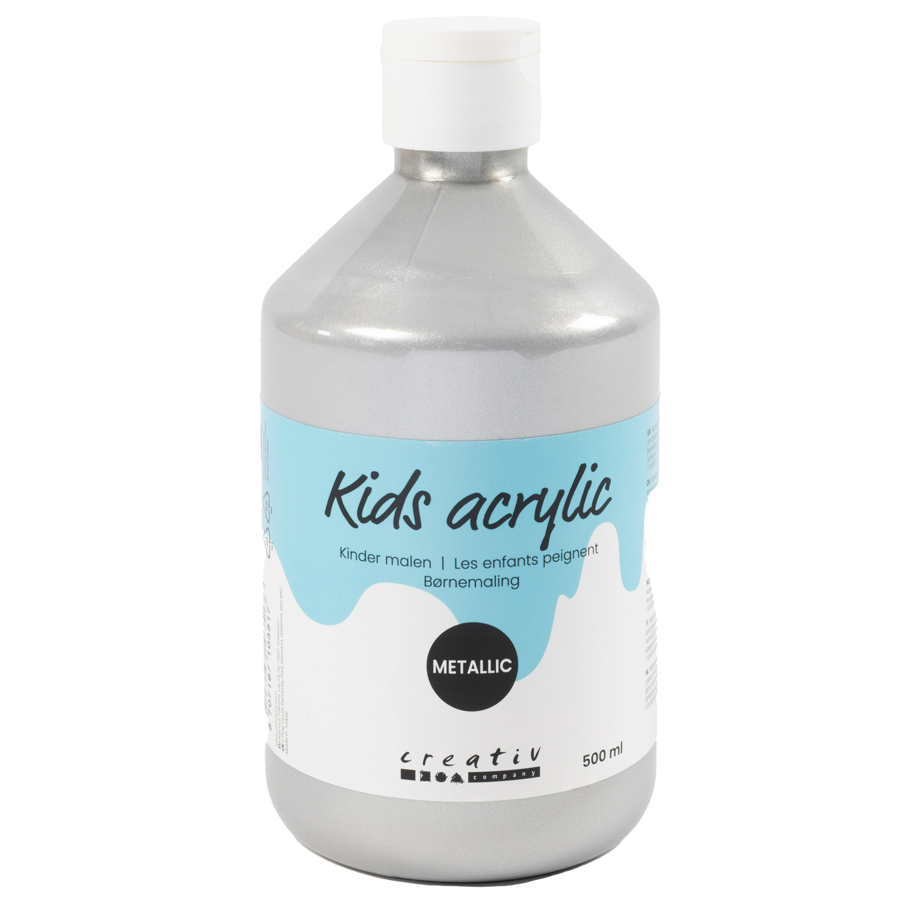 [8100318] Akrylfärg metallic 500ml silver