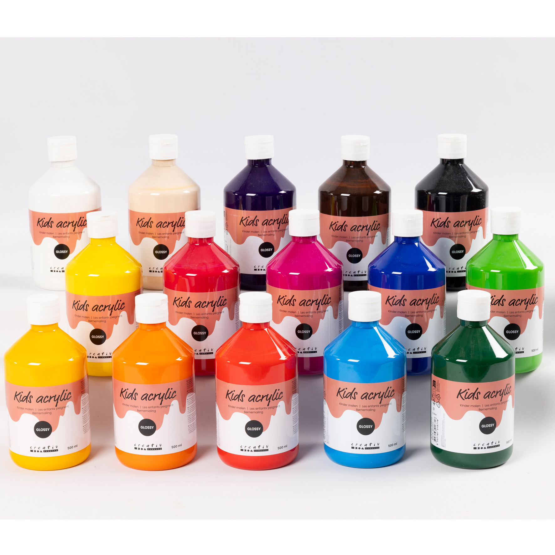 [8100307] Akrylfärg blank 500ml mix 15/f