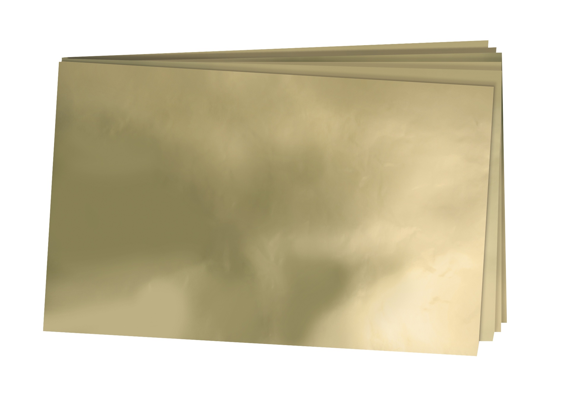 [8300403] Metallkartong 50x35 guld 10/fp