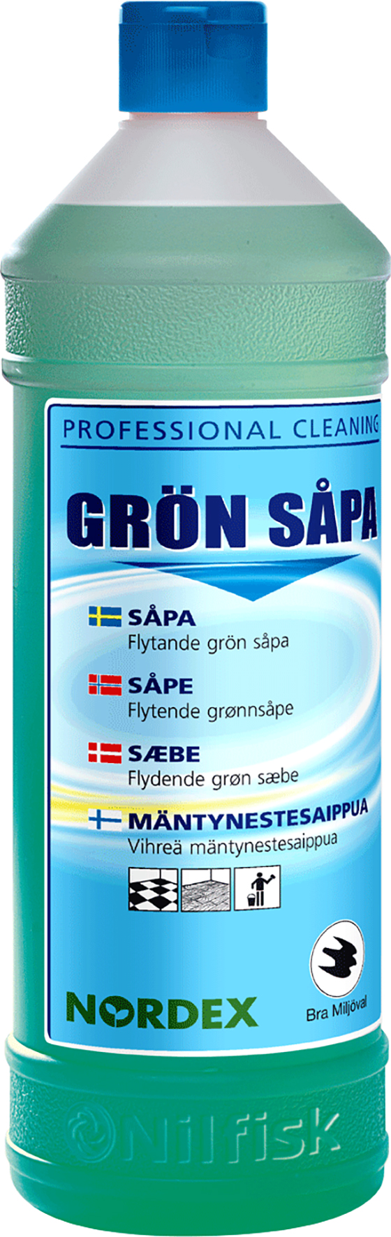 [2256446] Såpa Grön Flytande          1l