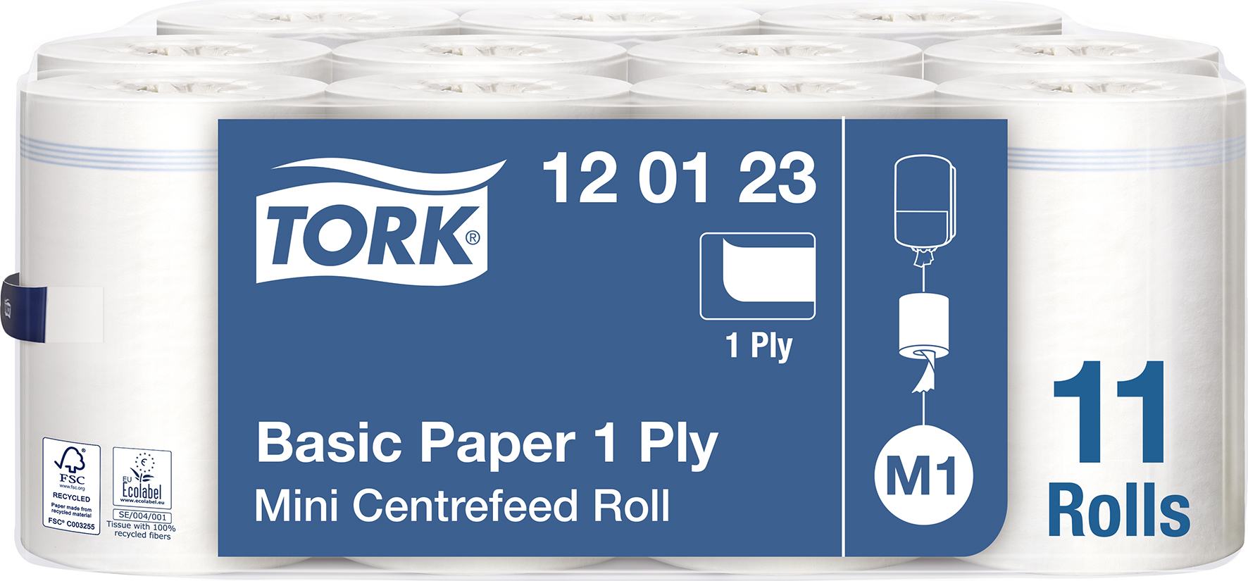 [2514128] Torkpapper Tork Basic 1-lag M1 11/fp