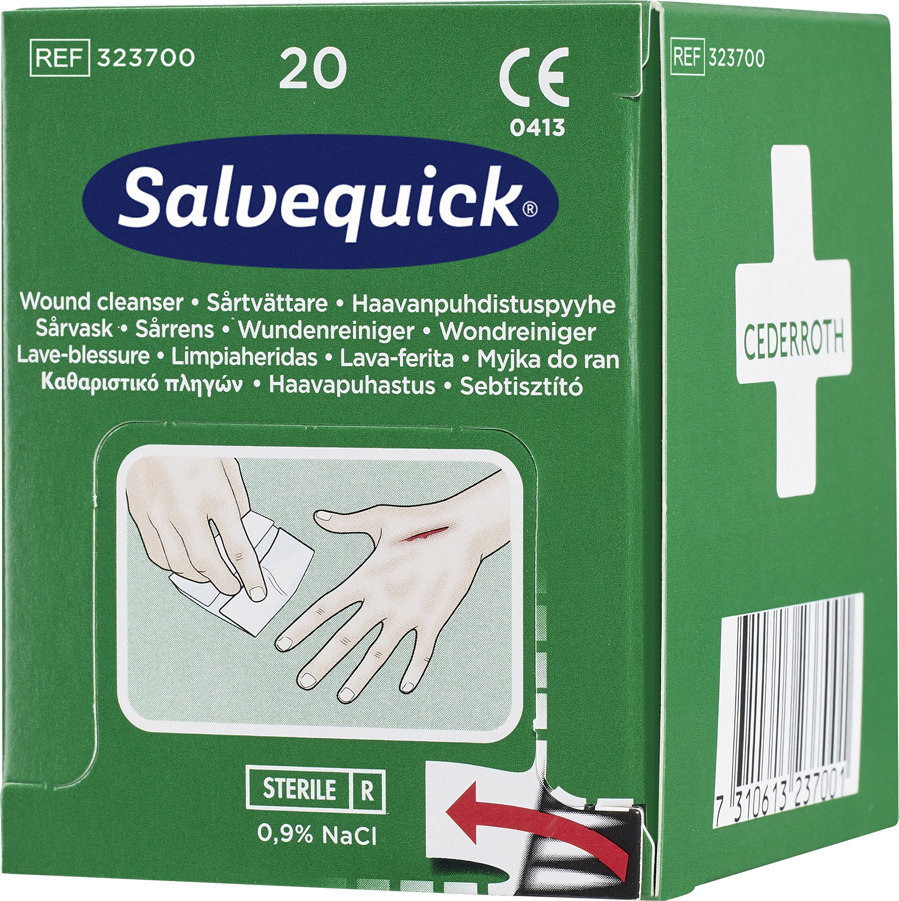 [2890282] Sårtvättare Salvequick  20/ask 323700