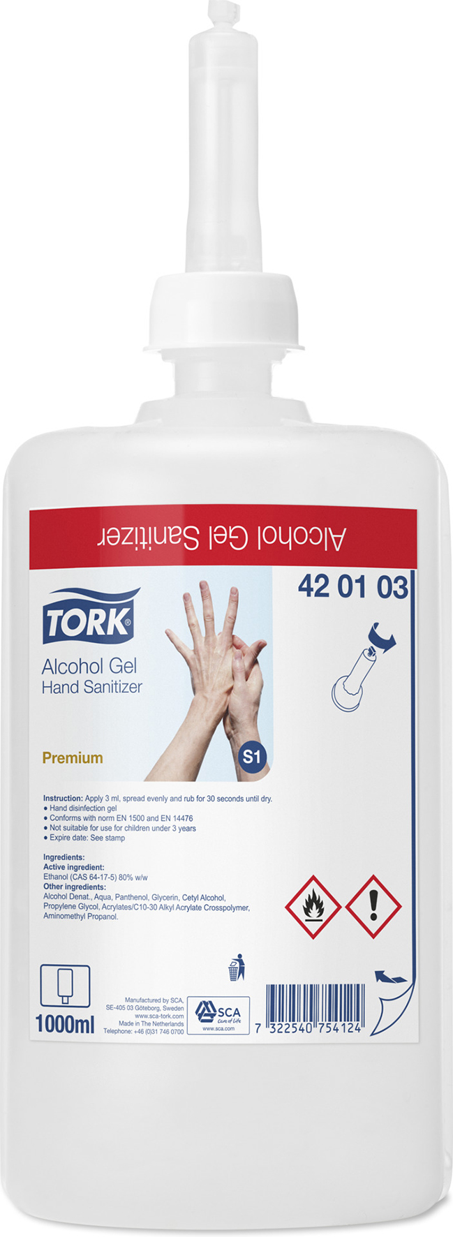 [8550433] Tork Alcogel Handdes. S1